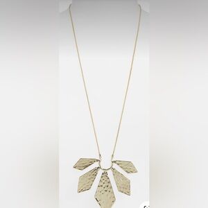 Kendra Scott Mari Metal Long Pendant Necklace 14k Gold Plated NWOT